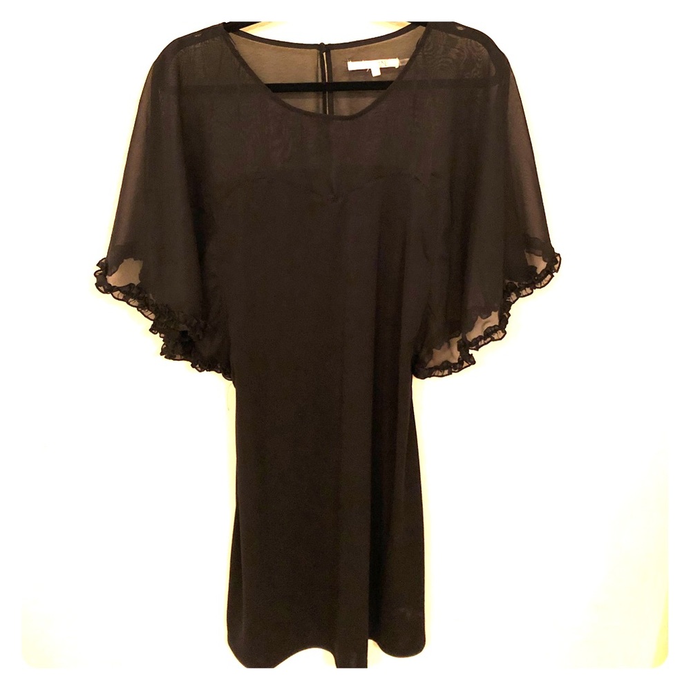 Black Sheer Top cocktail dress